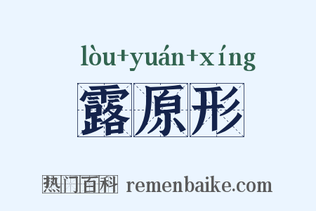 露原形是什么意思的图片